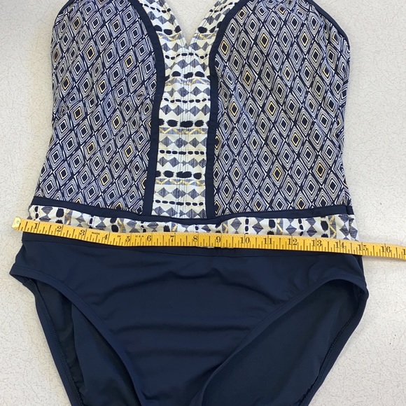 Bleu Rod Beattie NWOT Printed 1 Piece Swimsuit 10 - Picture 10 of 12